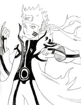 Naruto- Kyuubi Form Sketch