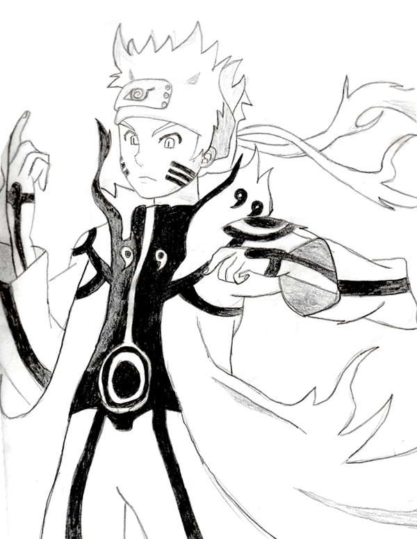 Juubi Form 2 Naruto- Kyuubi Form Sketch by Domo8U2 on DeviantArt