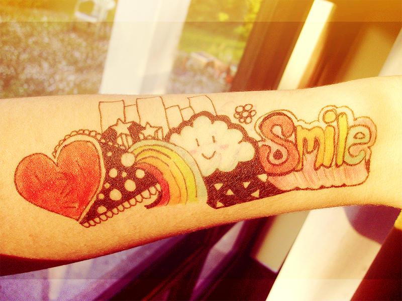 Smile! Faux Tattoo :)