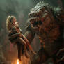 Slave-Girl Michelle and the Rancor