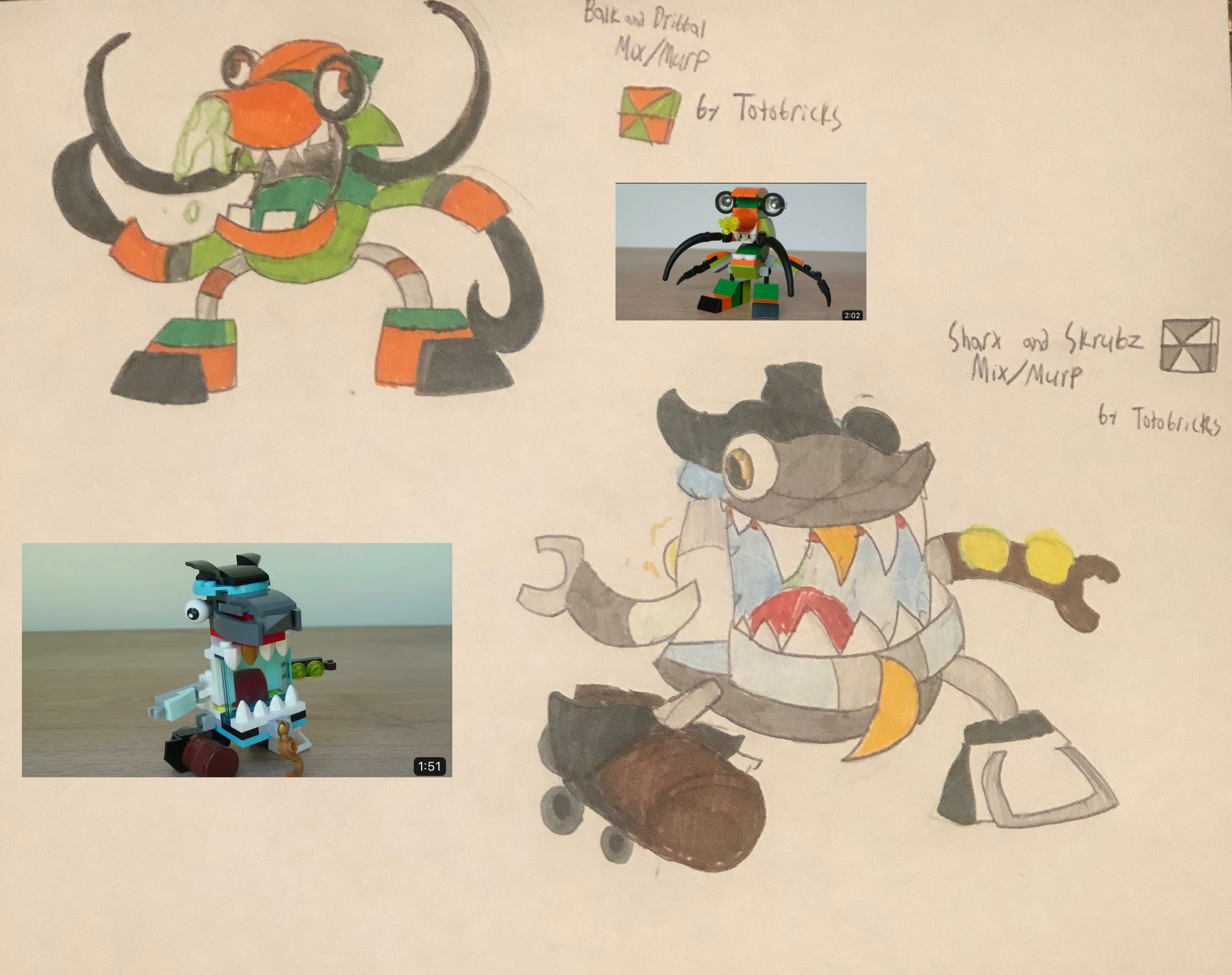 Drew some random Totobricks Mixes/Murps by Wook-Naut on DeviantArt