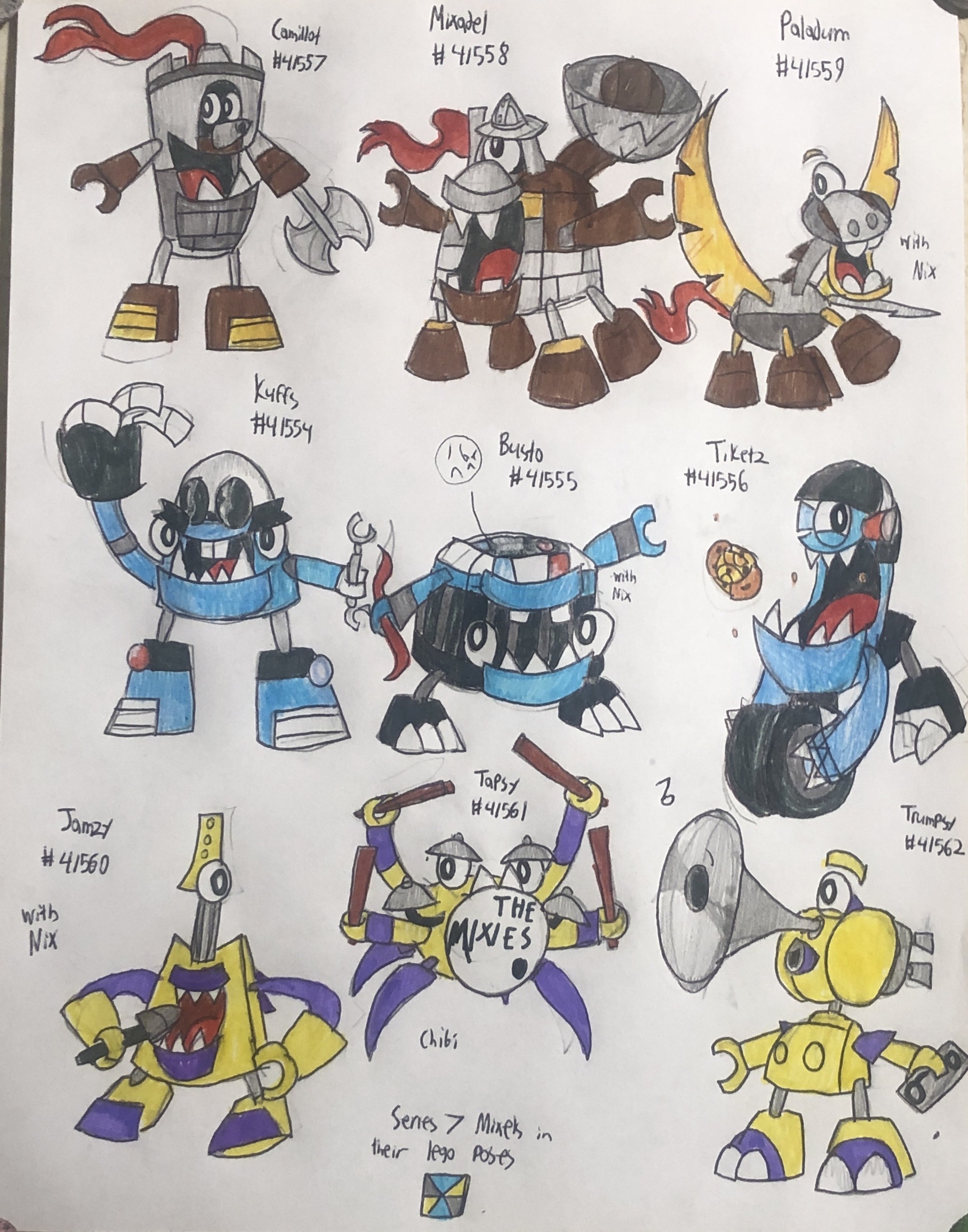 Series 7 Mixels in their lego poses by Wook-Naut on DeviantArt