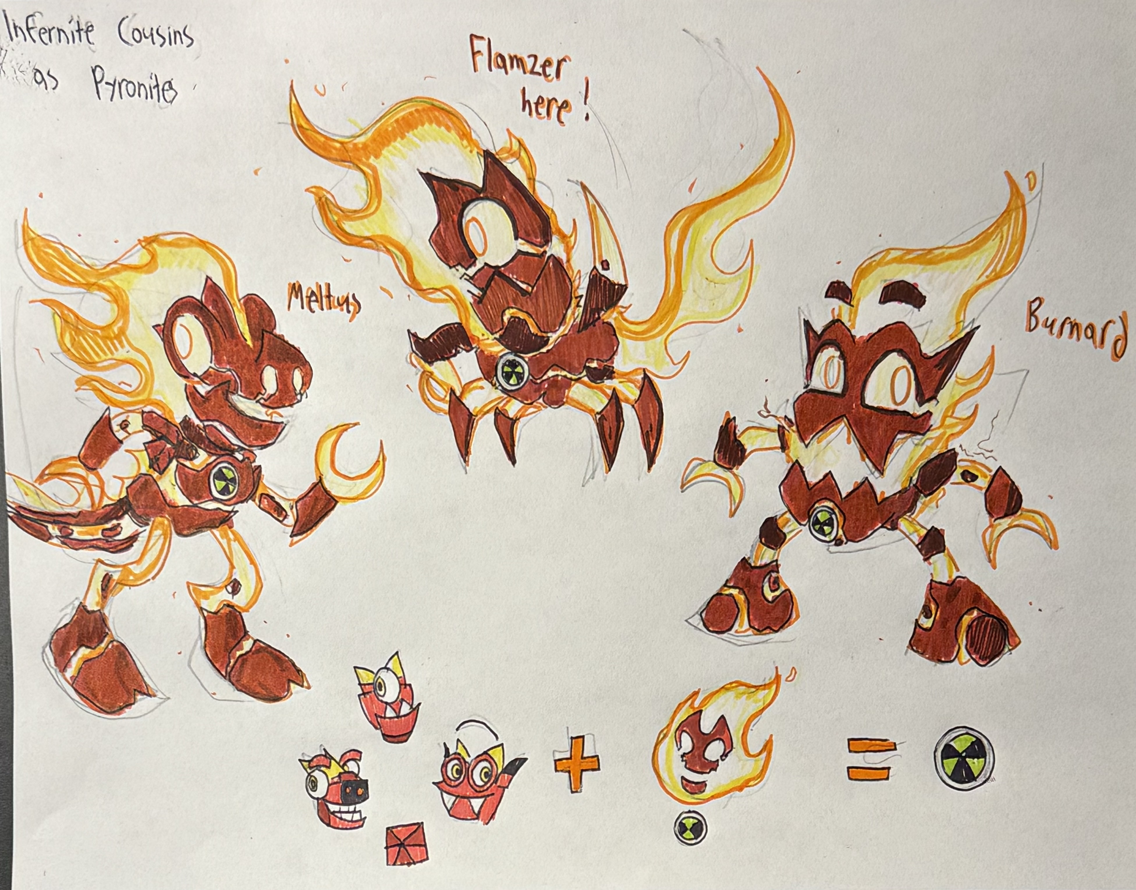 Infernite Inflation The Infernite Cousins as Heatblast/Pyronites by Wook-Naut on DeviantArt