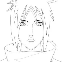 Izuna Uchiha Line-art w/ shading lines