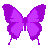 Pixel Butterfly - Purple