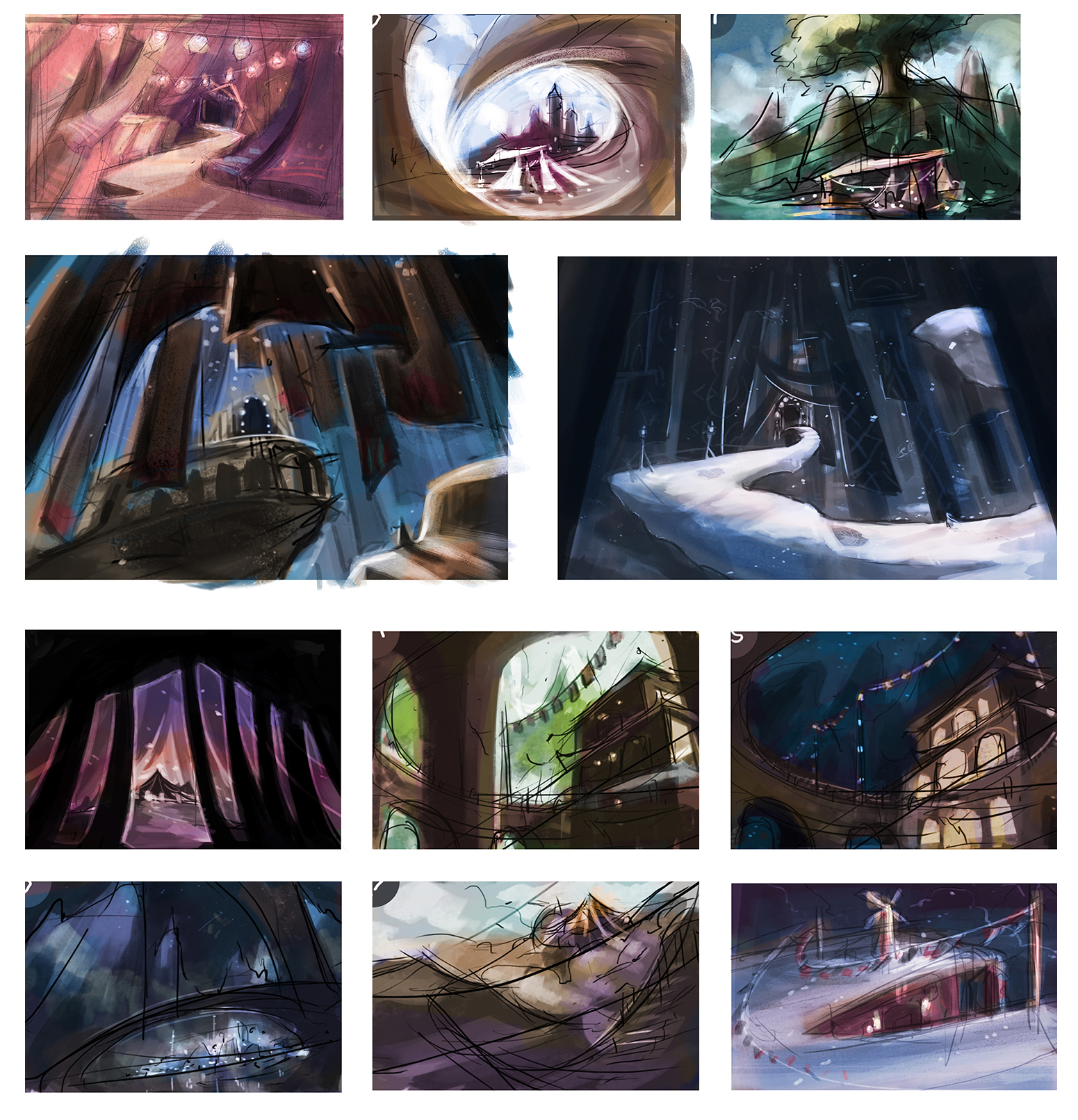 Environment thumbnails