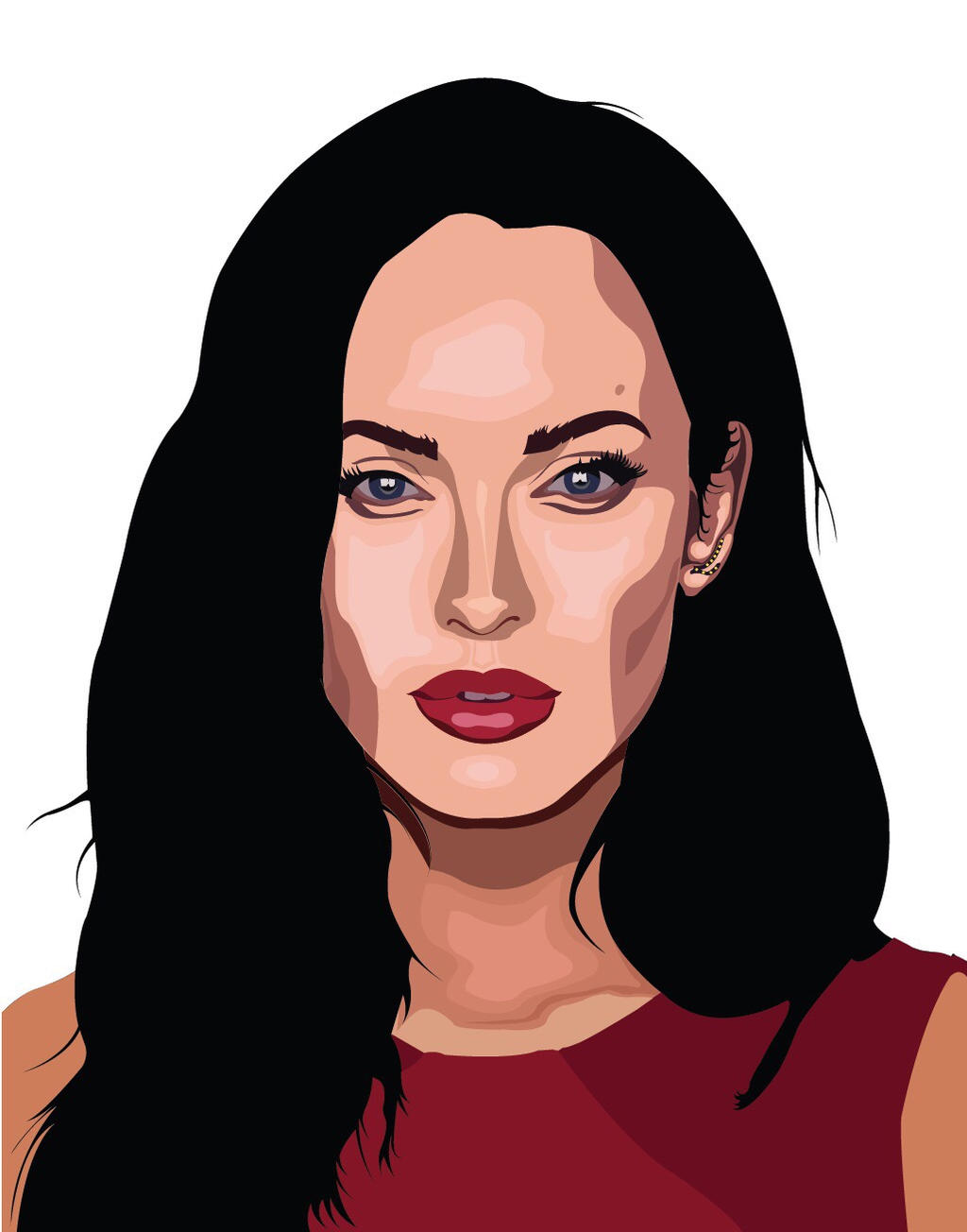 Mean Fox Vector Megan_FOX_vector by MridulDas on DeviantArt