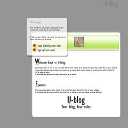 U-blog web Template