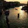 Venice sunset from Rialto