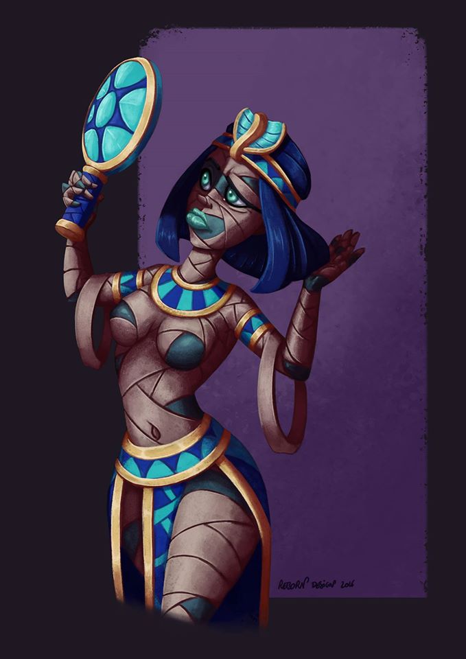 Cleopatre Momie drawlloween