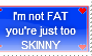 No fat stamp