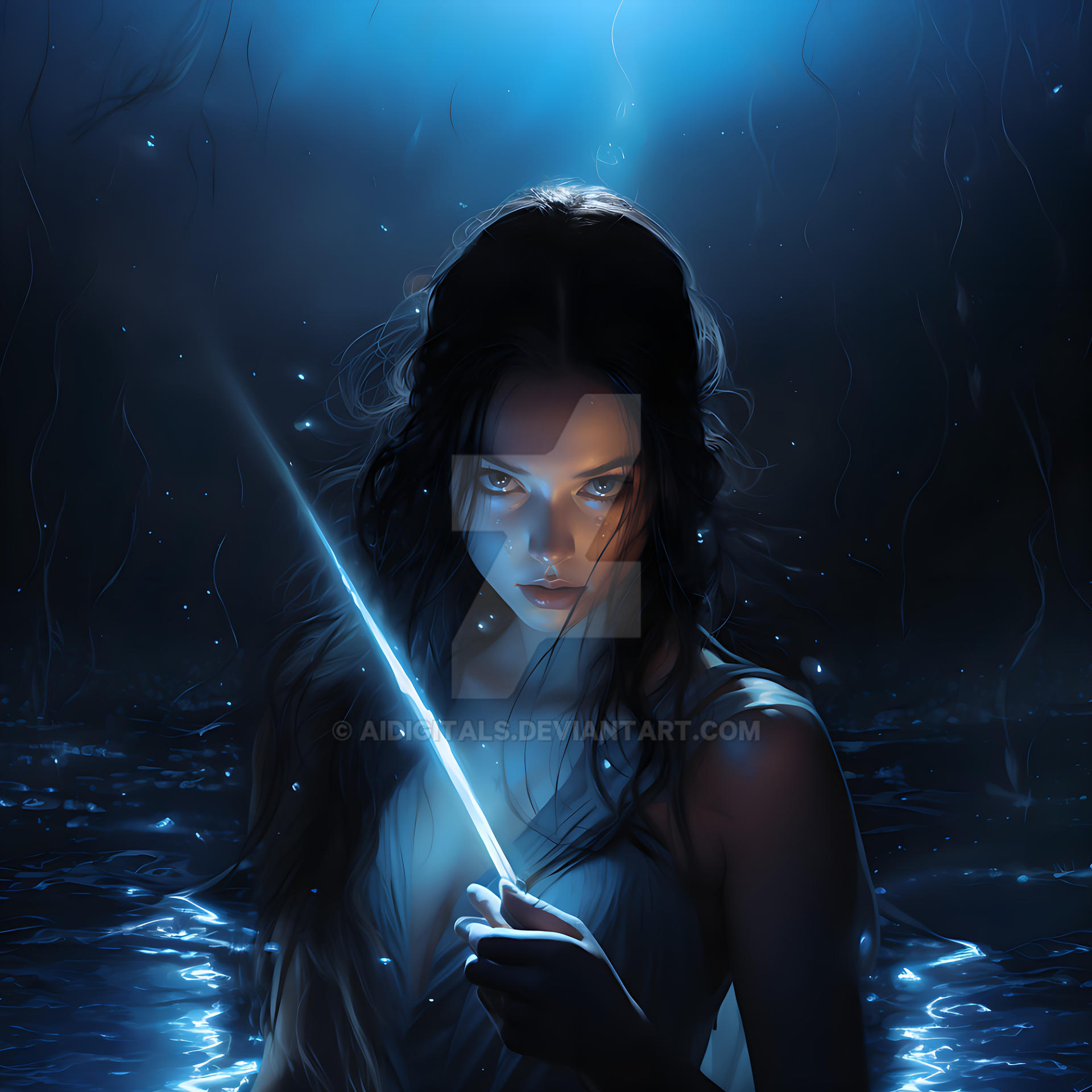 Cute water warrior by AiDigitals on DeviantArt