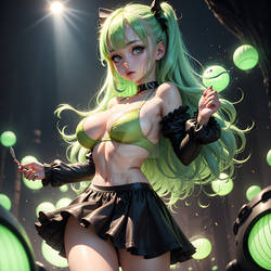 Hot green hentai babe