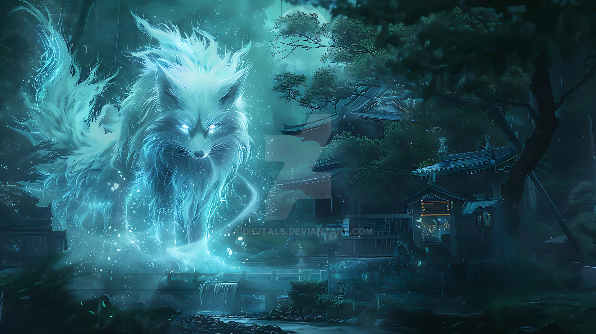 Spririt Fox Fox Spirit Wallpaper by AiDigitals on DeviantArt