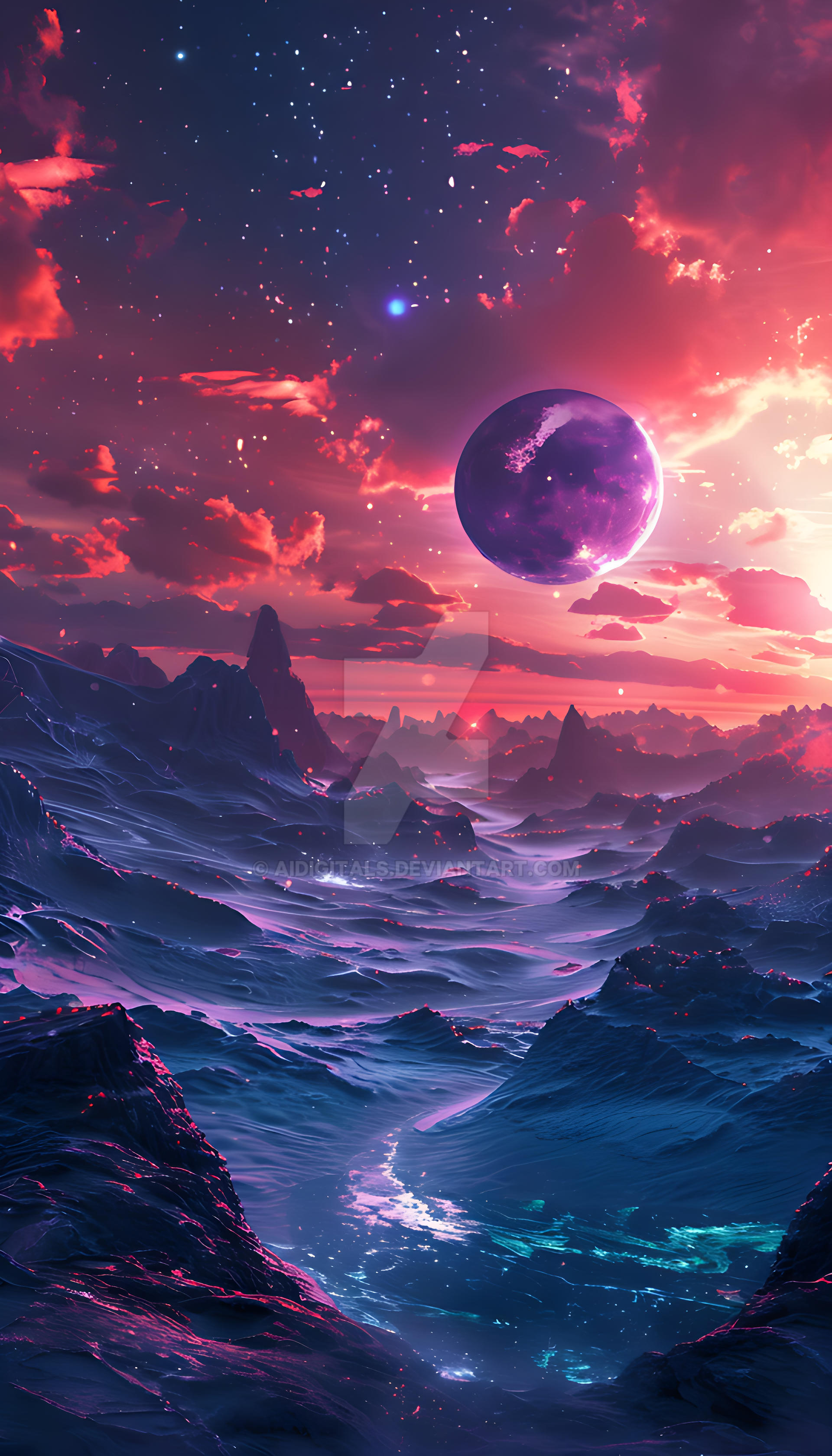 Pink Moon Path Pink Moon Phase by AiDigitals on DeviantArt