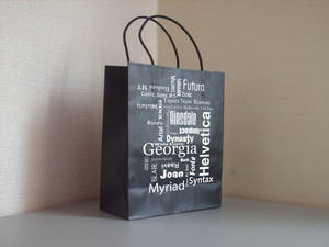 Shopping bag_Font names