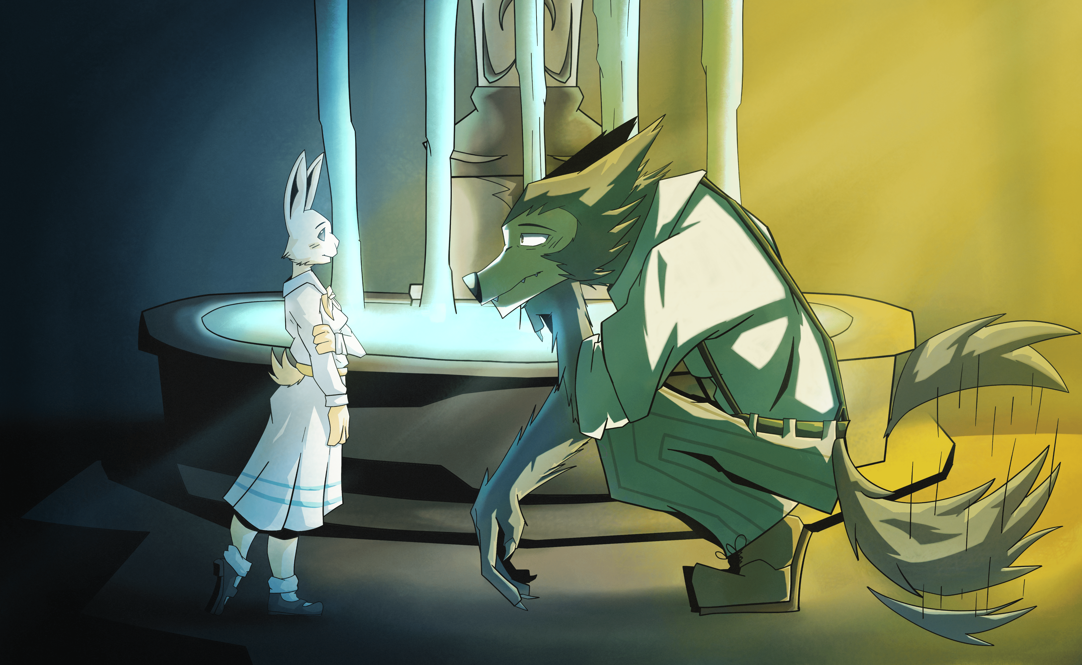 Beastars-haru and legoshi meet by DaveyDboi on DeviantArt