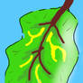 Daily phone sketch (leaf)