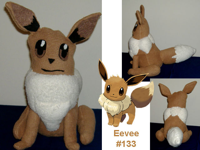 Eevee plushie by ArtikGato on DeviantArt