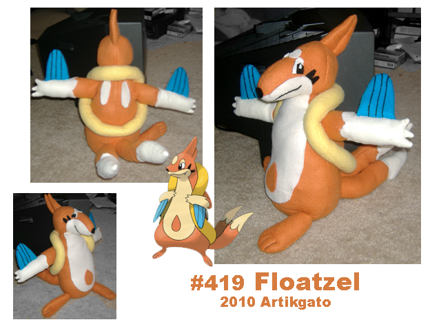 Floatzel Plush by ArtikGato on DeviantArt