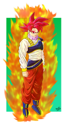 Super Saiyan God Goku (Yardrat Armour)