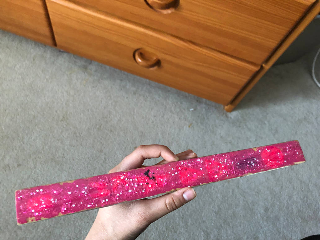 The back of my pink and sparkly ruler by Cosplayworldforfun on DeviantArt