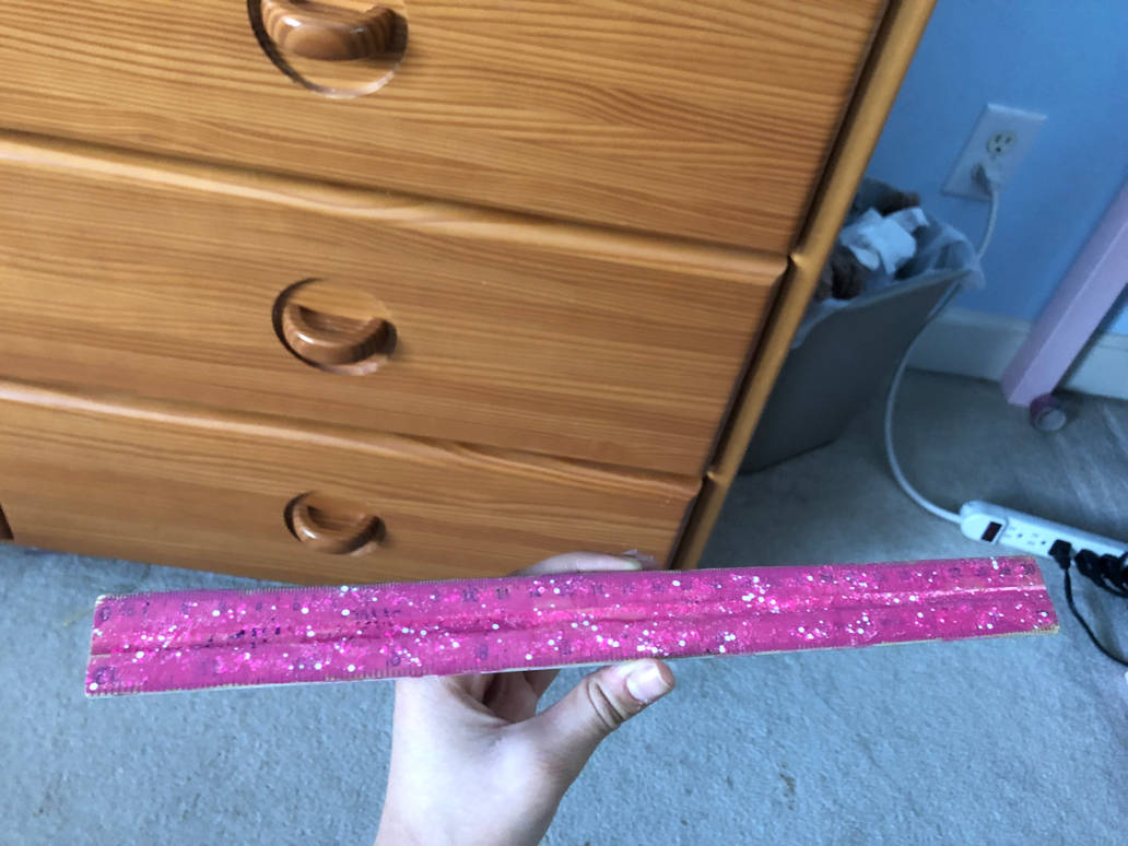 The front of my pink and sparkly ruler by Cosplayworldforfun on DeviantArt