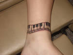 Piano keys Tattoo