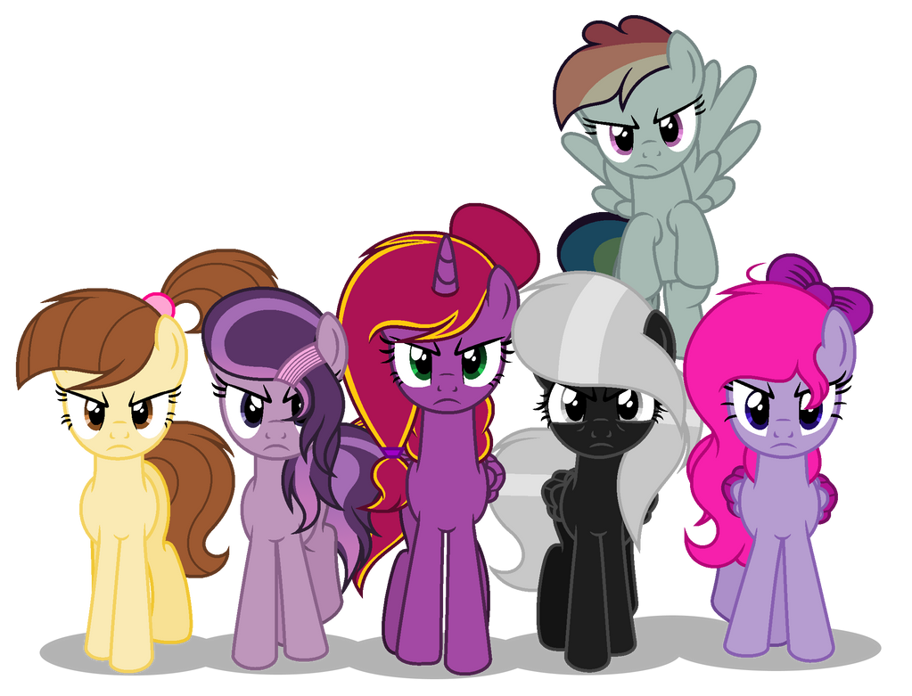 My Mane 6 coming in anger by Diamond-ChiVA on DeviantArt