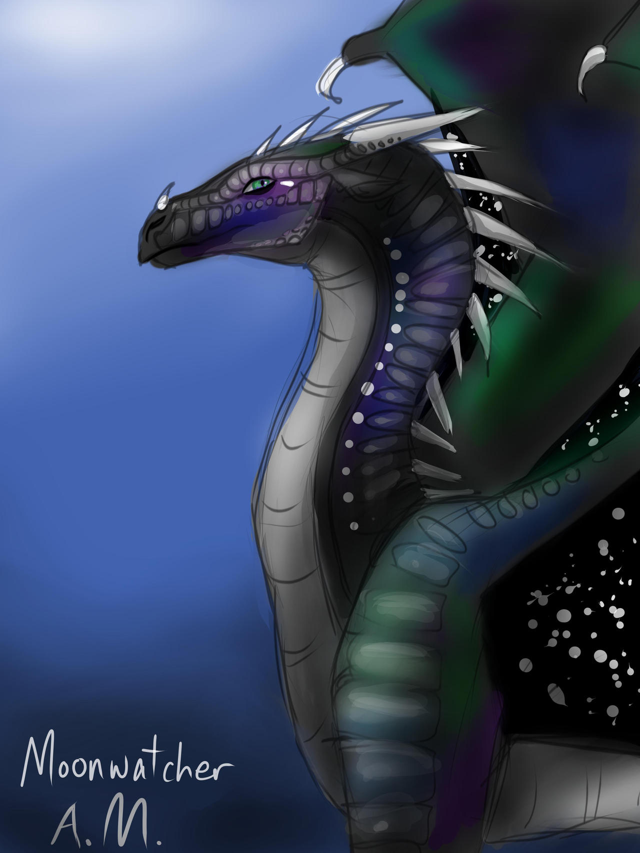 (Fan Art) Moonwatcher from Wings of Fire by andrewmontgomery on DeviantArt