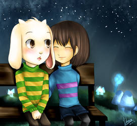 UNDERTALE - Asriel and Frisk