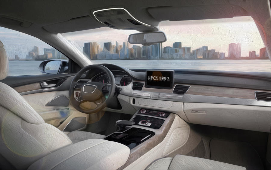 Executive Car Interior Digital Painting By Npcs 1992 On
