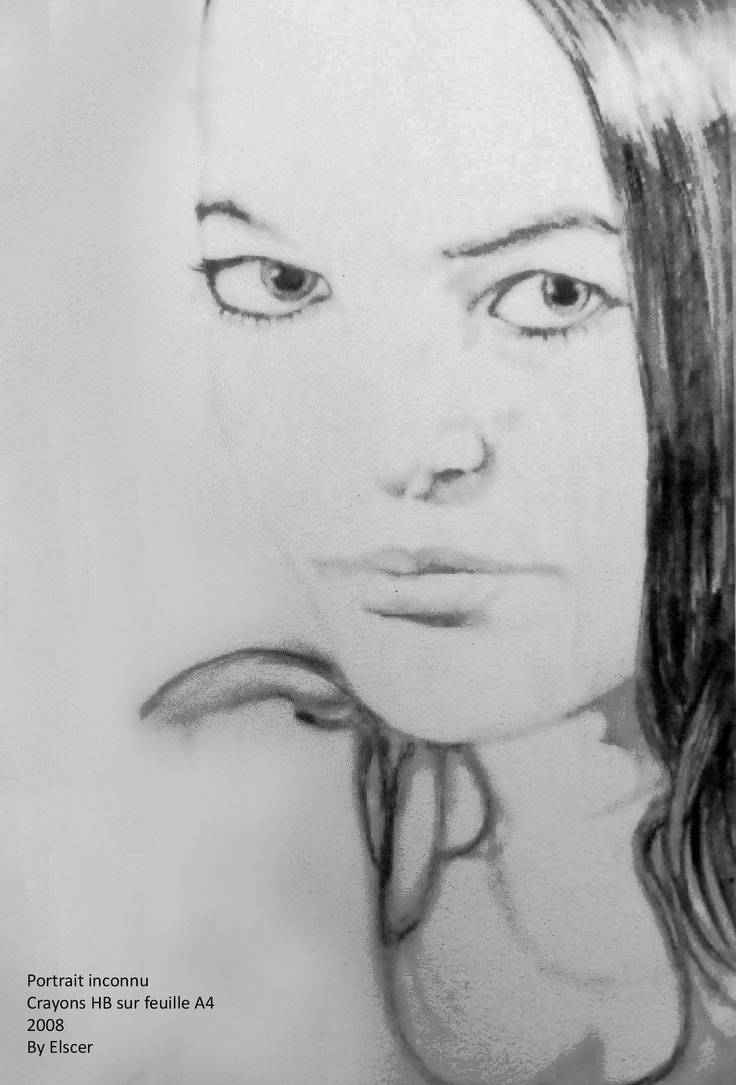 Dessin - Portrait inconnu 02 by elscer on DeviantArt
