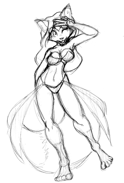 Fanservice Fox sketch