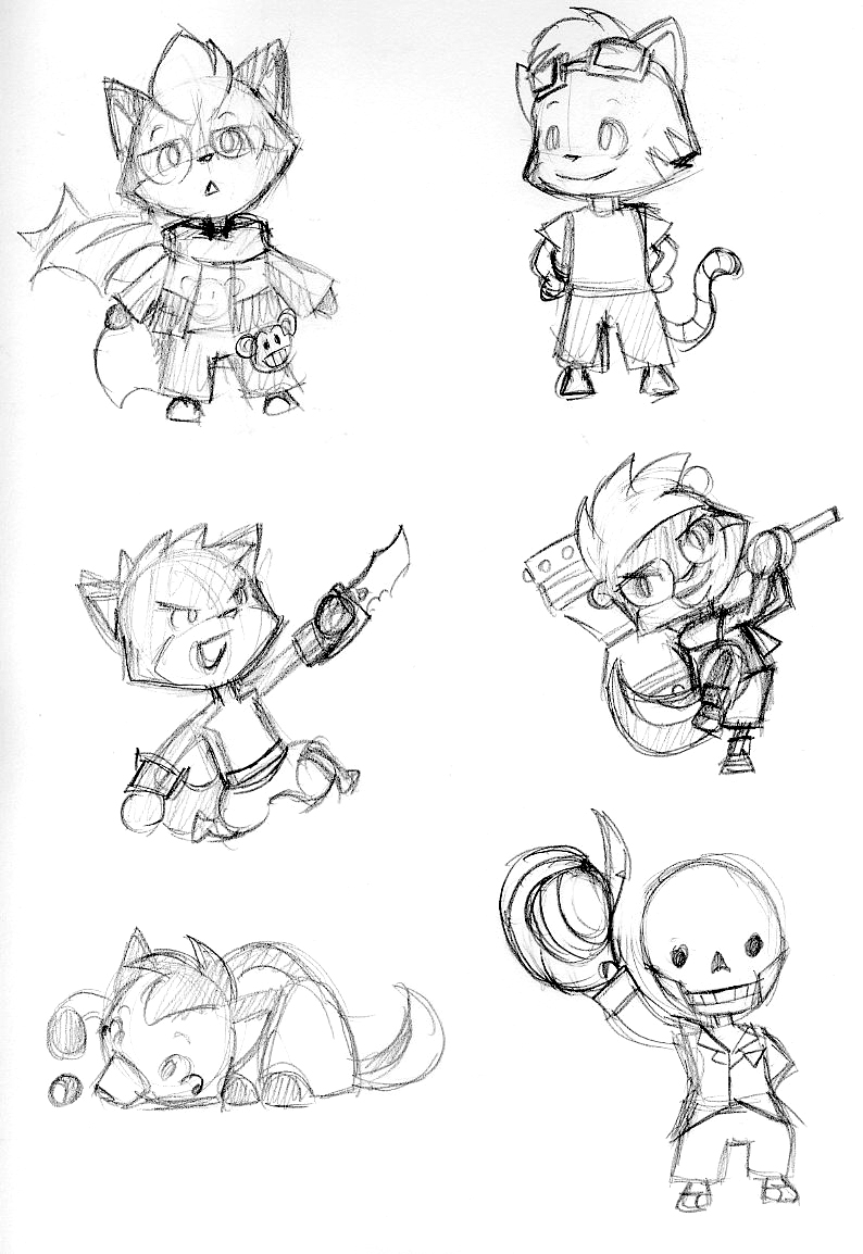 Chibi 1 sketches by Inspectornills on DeviantArt