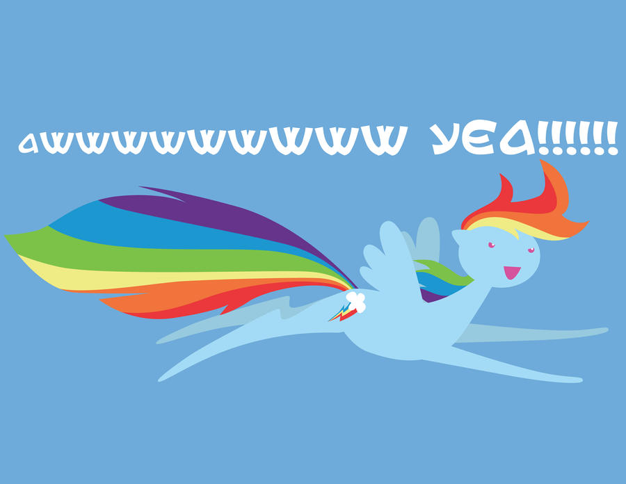 Minimalist Rainbow Dash