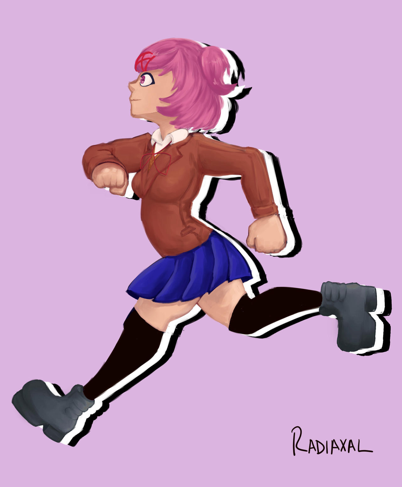 Natsuki Rigs Natsuki Runs by Radiaxal on DeviantArt