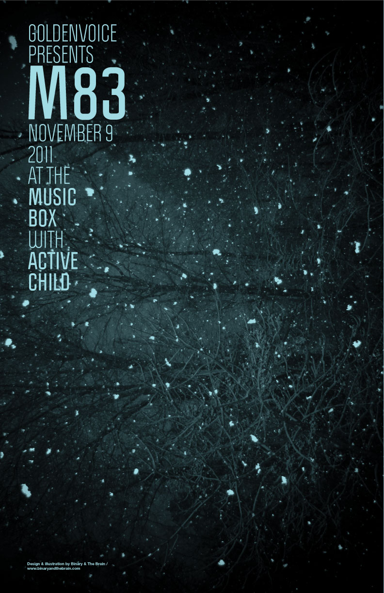 M83 Gig Poster