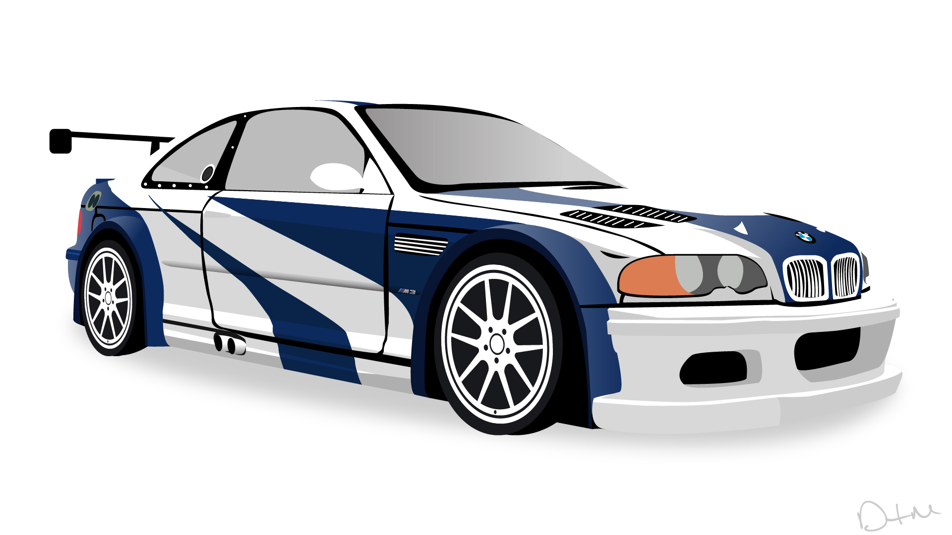 Nfs Most Wanted (2005) Bmw M3 Gtr Vector By Dastrontm On Deviantart