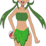 Mallow (Pokemon) as a jungle girl transparent