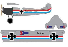 Amtrak F40PH #406 - Fokker D.VII
