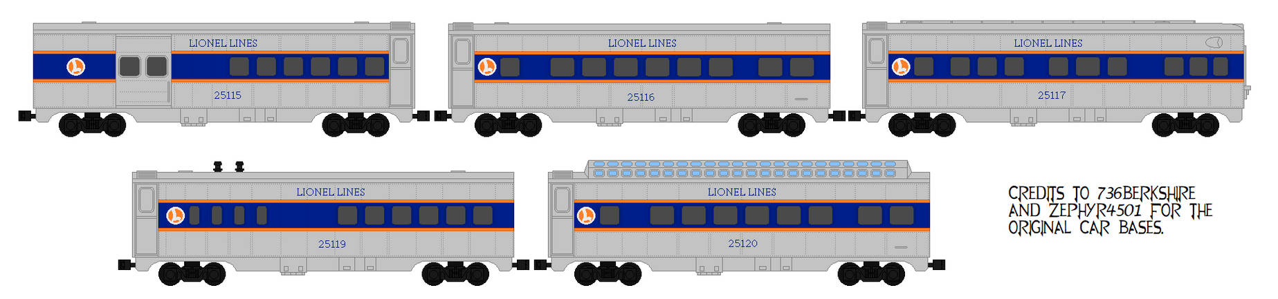 Lionel Lines 027 Passenger Cars