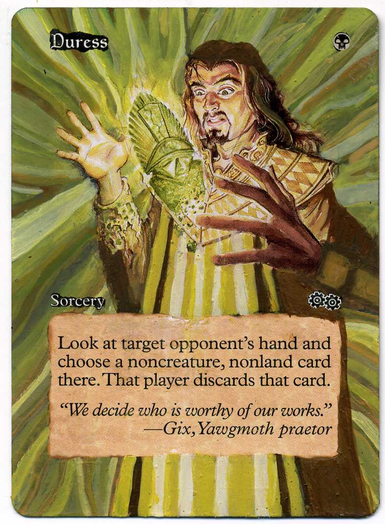duress mtg card Magic: the Gathering - That player discards that card Magic The Gathering Trading Card