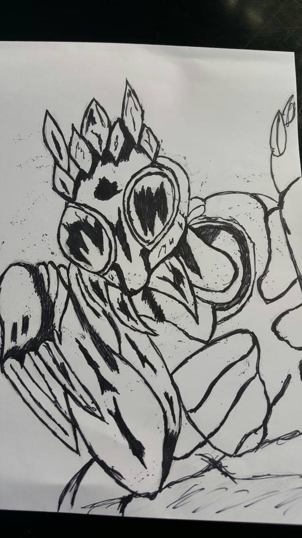 Insectosaurus Drawing insectoid creature by ArtforTau on DeviantArt