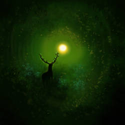 A Deer in the forest