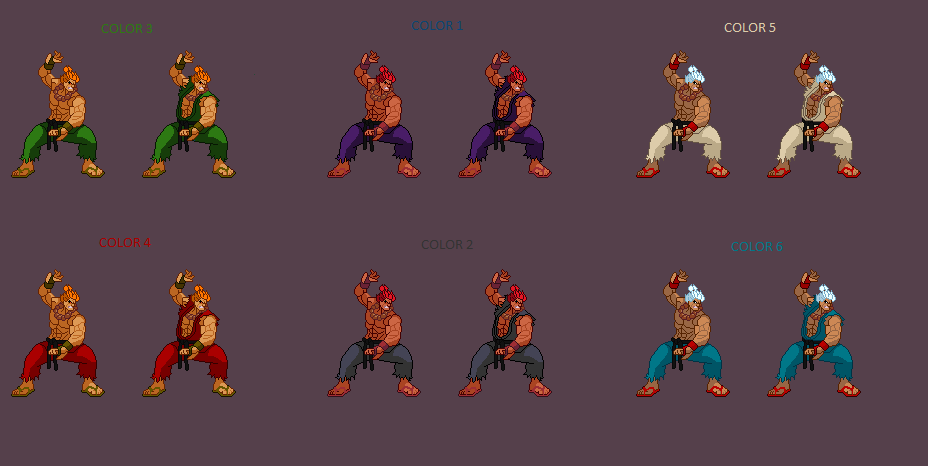 Street Fighter 1 Sprites by dollarcube on DeviantArt