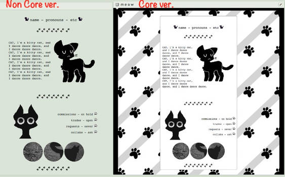 Black Cat | F2U Core/Non Core Code