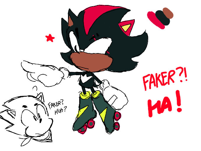 Classic Shadow Redesign by faziglota on DeviantArt