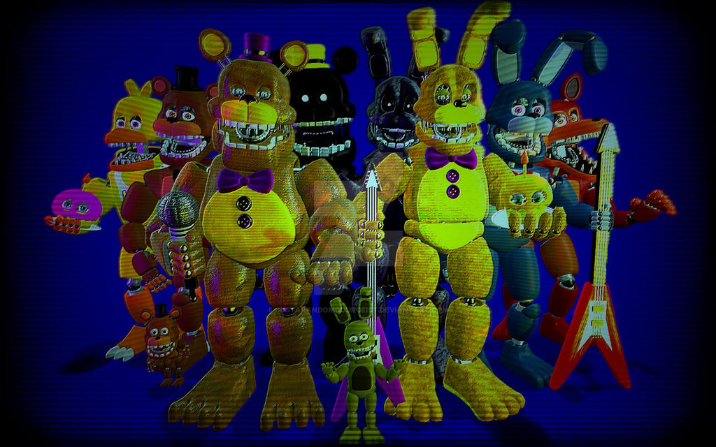 Fredbear and Friends!!! by JustaRandomGourgeist on DeviantArt