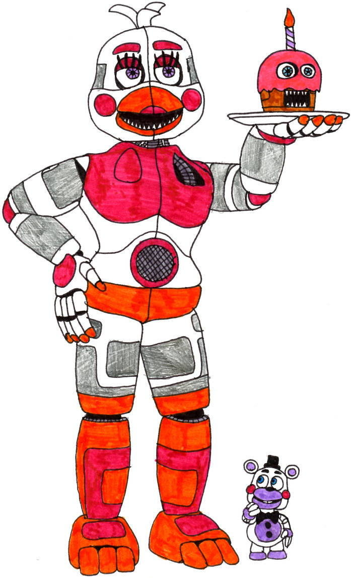 augh — Revised that Funtime Chica design. Still not super